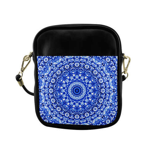 Blue Mandala Mehndi Style G403 Sling Bag (Model 1627)