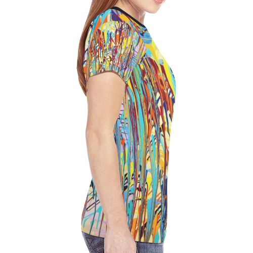 Bliss New All Over Print T-shirt for Women (Model T45)