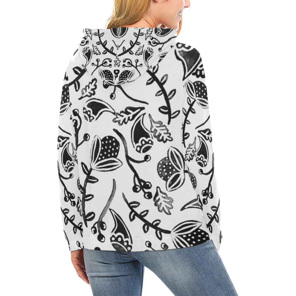 35sw All Over Print Hoodie for Women (USA Size) (Model H13)