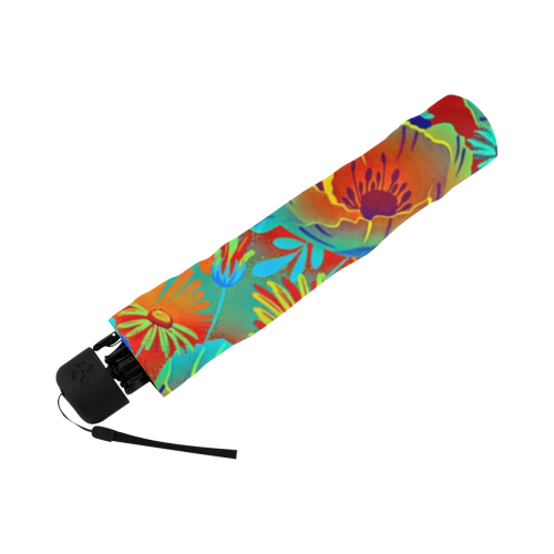 bright tropical floral Anti-UV Foldable Umbrella (U08)