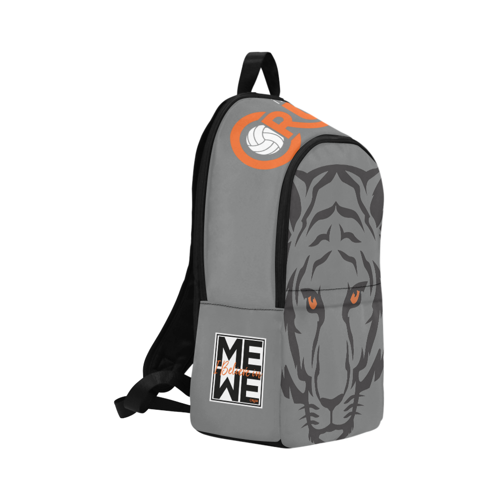 Crush Backpack - Tiger Grey Fabric Backpack for Adult (Model 1659)