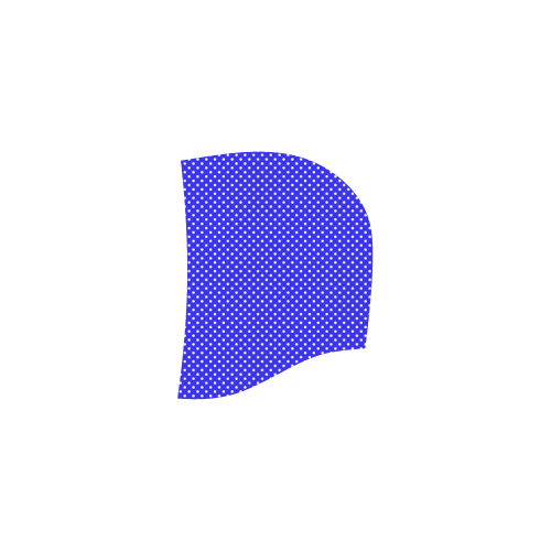 Blue polka dots All Over Print Sleeveless Hoodie for Women (Model H15)