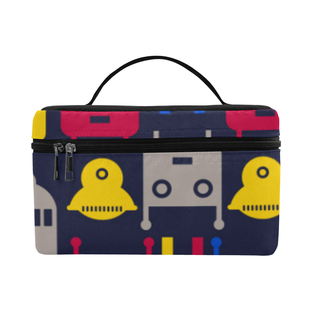 Cartoon Robots Cosmetic Bag/Large (Model 1658)