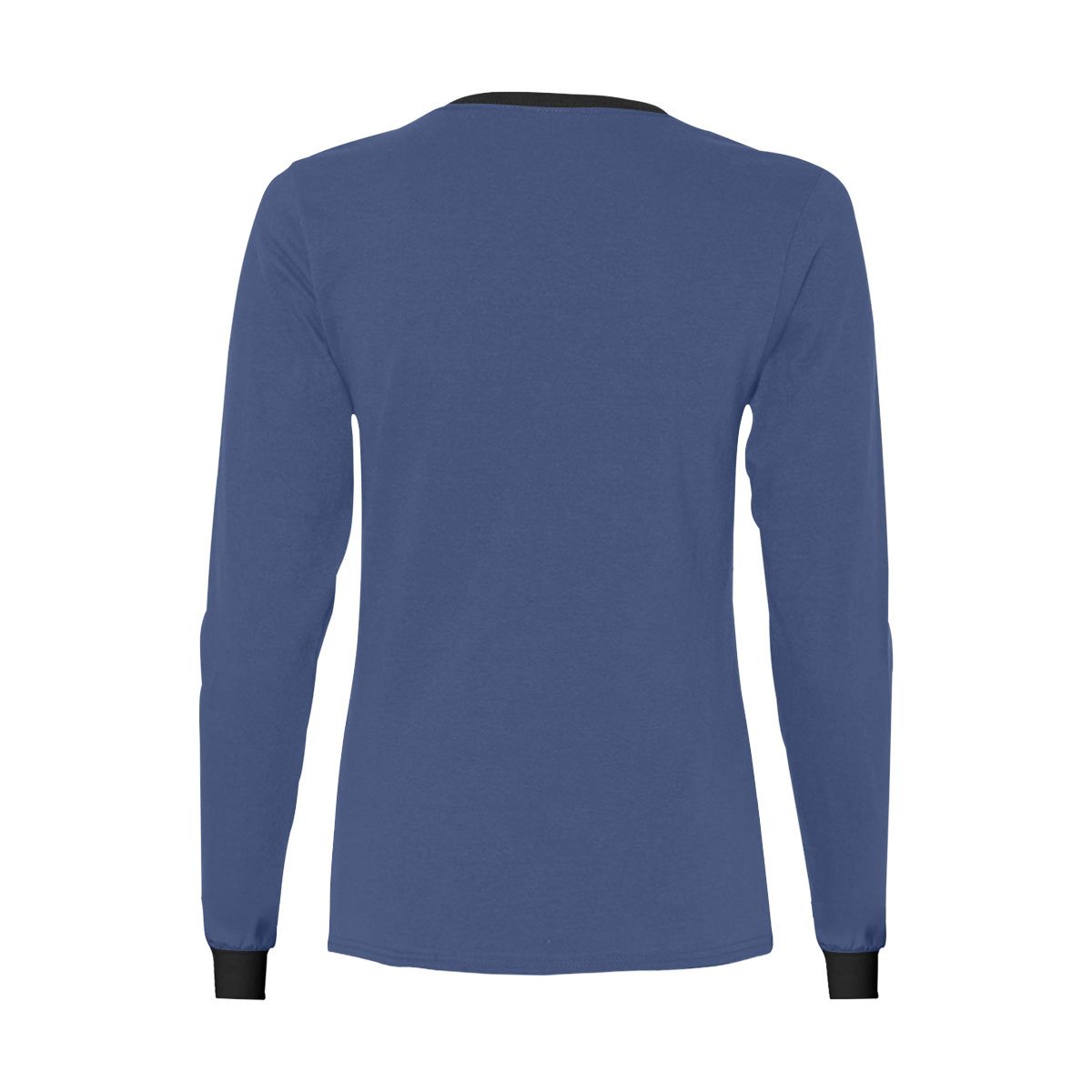 color Delft blue Women's All Over Print Long Sleeve T-shirt (Model T51)