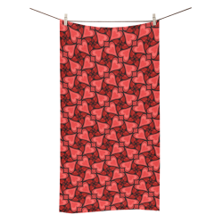 Red Hearts Love Pattern Bath Towel 30"x56"