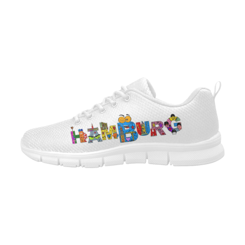 Hamburg Pop by Nico Bielow Men's Breathable Running Shoes (Model 055)