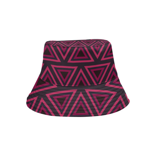 Tribal Ethnic Triangles All Over Print Bucket Hat for Men