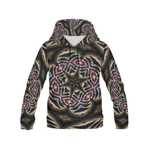 Industrial Grunge 4 All Over Print Hoodie for Women (USA Size) (Model H13)