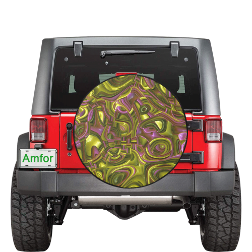 Abstract Art Deco 12 by JamColors 34 Inch Spare Tire Cover