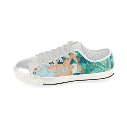Tropical Girl Women's Classic Canvas Shoes (Model 018)