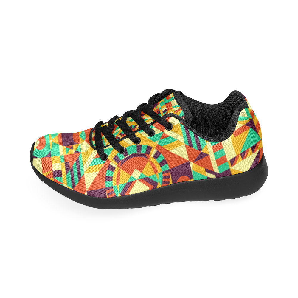 Modern Geometric Pattern Women’s Running Shoes (Model 020)