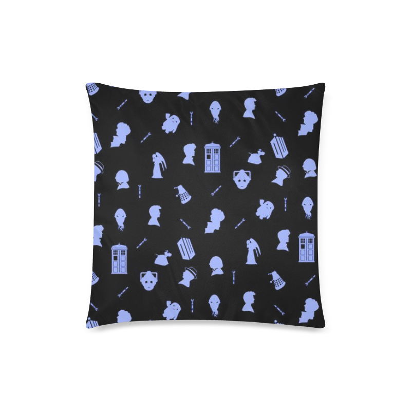 Dr Who Custom Zippered Pillow Case 18"x18" (one side)