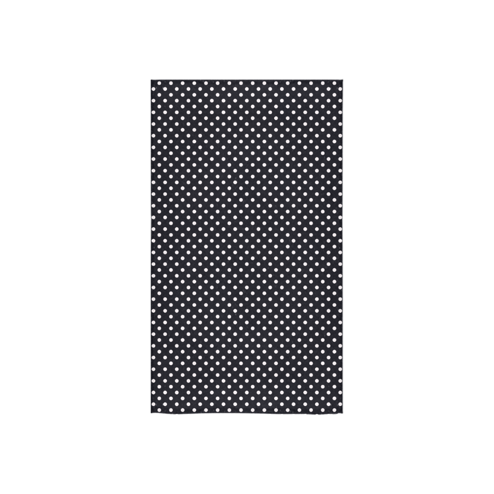 Black polka dots Custom Towel 16"x28"