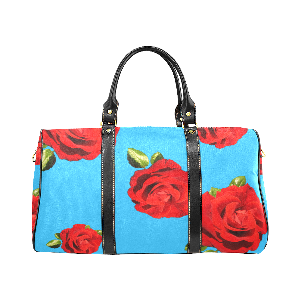 Fairlings Delight's Floral Luxury Collection- Red Rose Waterproof Travel Bag/Large 53086d13 New Waterproof Travel Bag/Large (Model 1639)