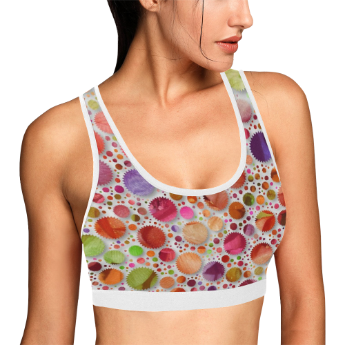 lovely shapes 2A by JamColors Women's All Over Print Sports Bra (Model T52)