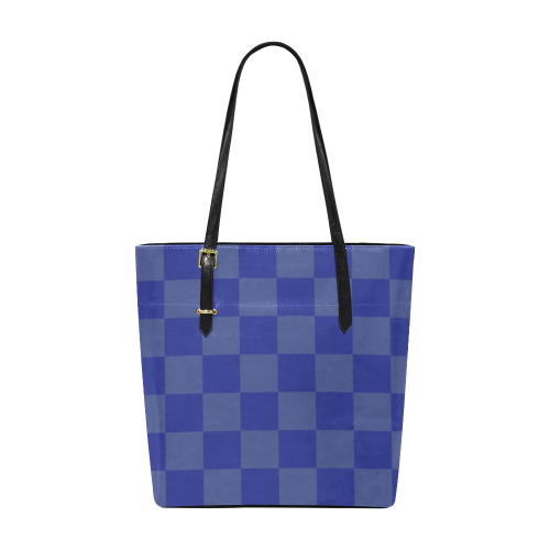 Blue Checkered Euramerican Tote Bag/Small (Model 1655)