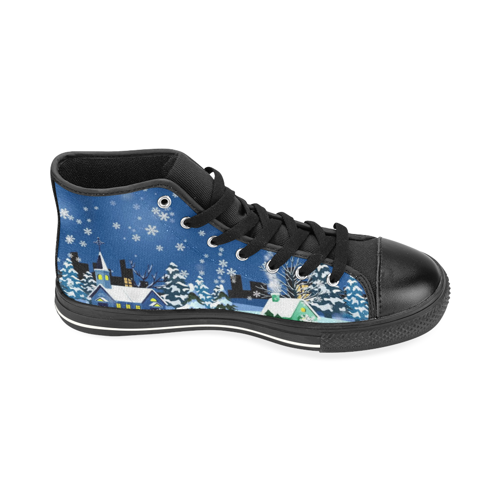 SNOW KINGDOM High Top Canvas Shoes for Kid (Model 017)