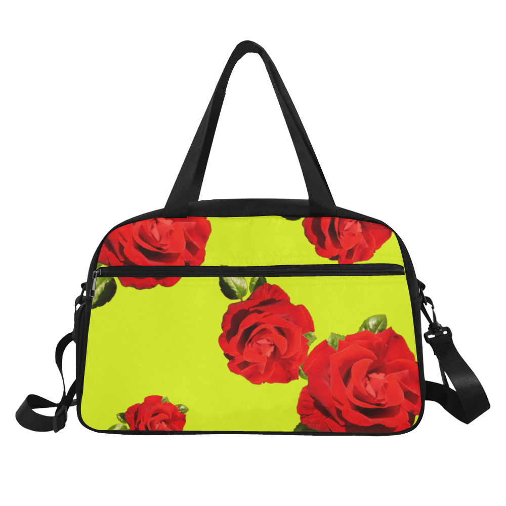 Fairlings Delight's Floral Luxury Collection- Red Rose Fitness Handbag 53086a16 Fitness Handbag (Model 1671)
