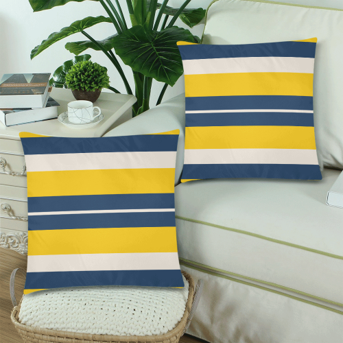 Pearl Corn Zodiac Custom Zippered Pillow Cases 18"x 18" (Twin Sides) (Set of 2)