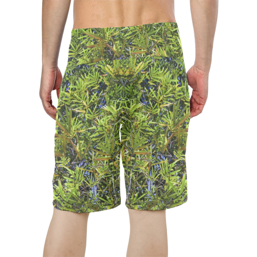 YS_0018 - Bamboo Men's All Over Print Board Shorts (Model L16)