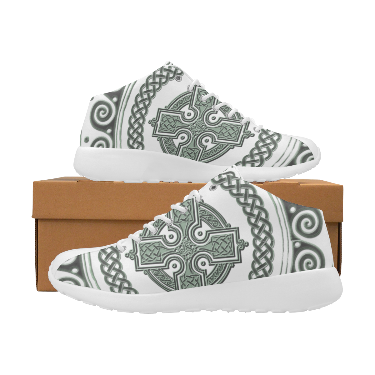 Celtic Cross With Pattern Women's Basketball Training Shoes (Model 47502)