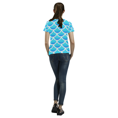 Siren All Over Print T-Shirt for Women (USA Size) (Model T40)