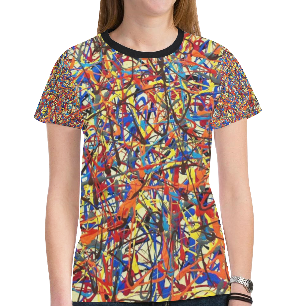 Colors & Chaos New All Over Print T-shirt for Women (Model T45)