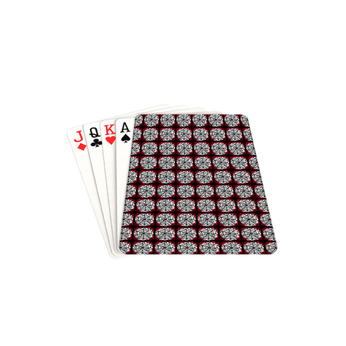 red halloween spider tile pattern Playing Cards 2.5"x3.5"