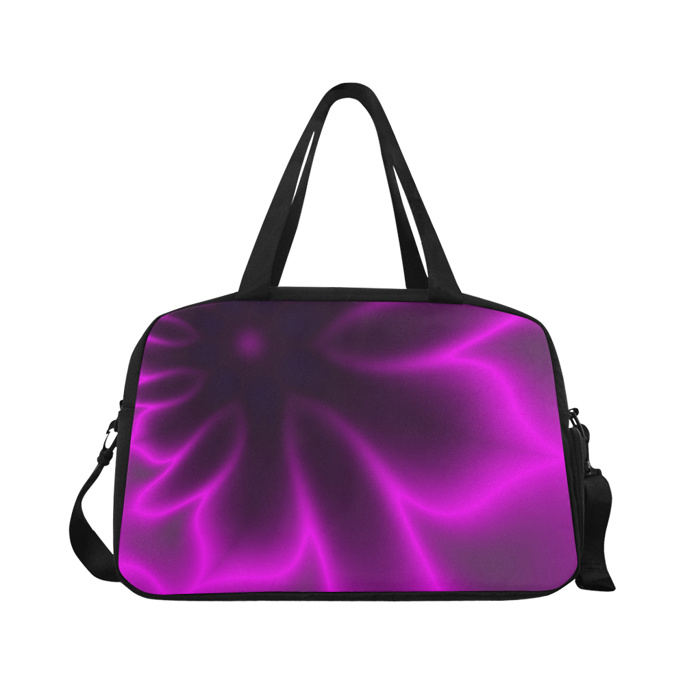 Purple Blossom Fitness Handbag (Model 1671)