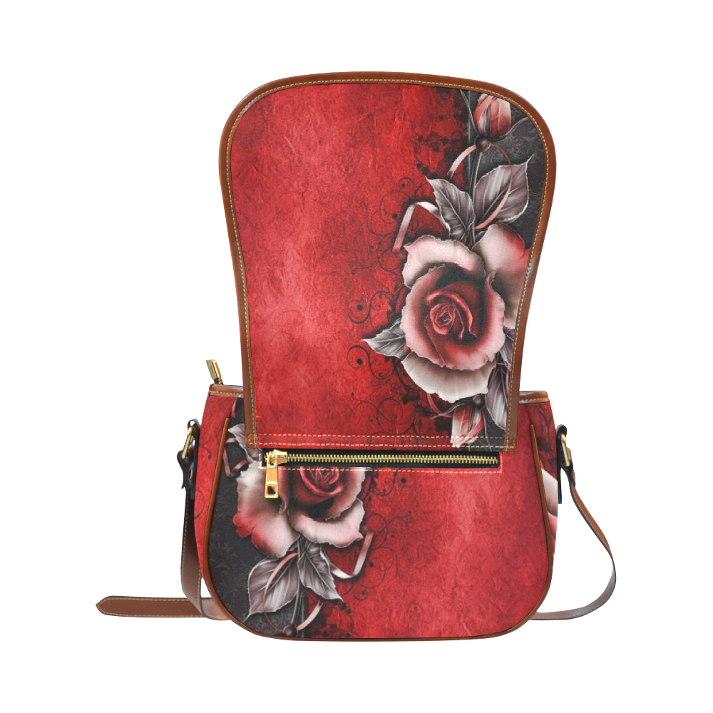 Gothic Rose Saddle Bag/Large (Model 1649)