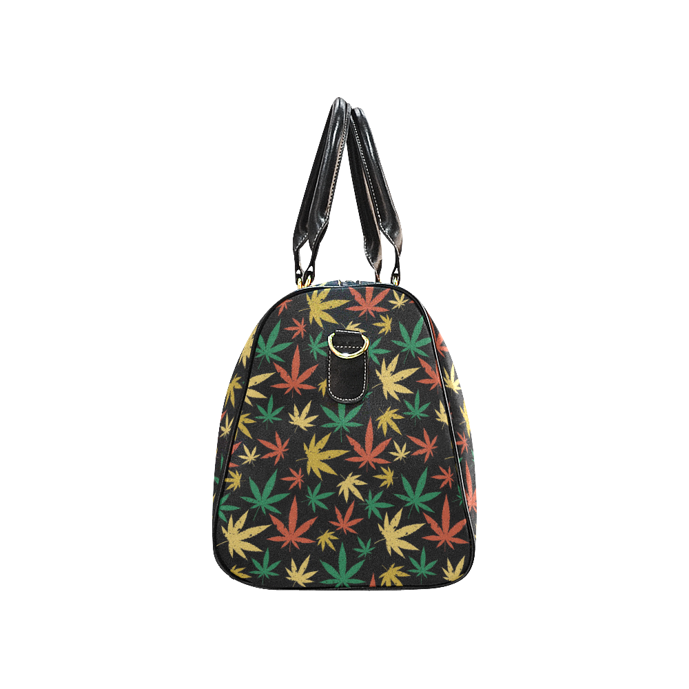 Cannabis Pattern New Waterproof Travel Bag/Small (Model 1639)