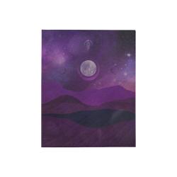 Purple Moon Night Quilt 40"x50"