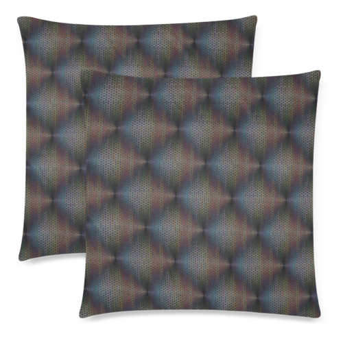 Warben Pattern by K.Merske Custom Zippered Pillow Cases 18"x 18" (Twin Sides) (Set of 2)