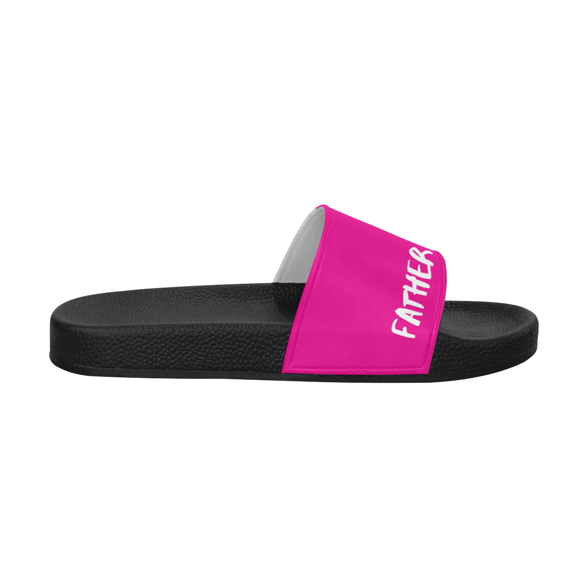FF Vulture Slides Black/Pink Men's Slide Sandals (Model 057)