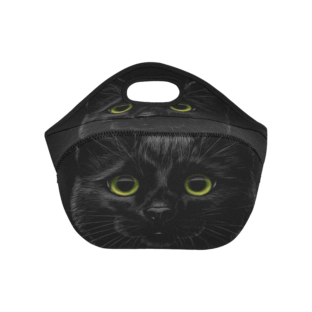Black Cat Neoprene Lunch Bag/Small (Model 1669)