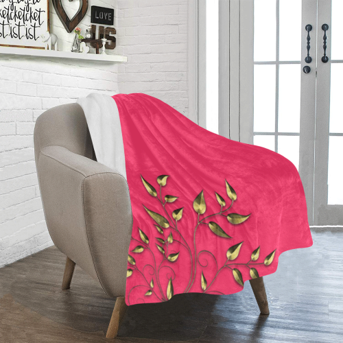 annabellerockz-flowr-pink-blanket-flowers-543-neon Ultra-Soft Micro Fleece Blanket 30''x40''