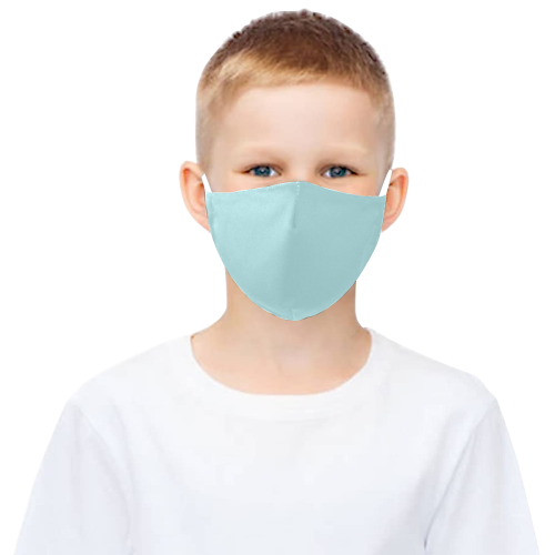 color powder blue 3D Mouth Mask with Drawstring (30 Filters Included) (Model M04) (Non-medical Products)