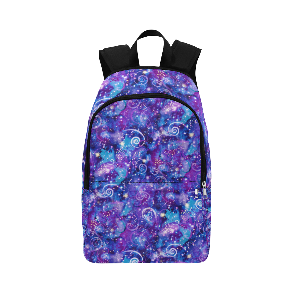 Purple Cosmos Fabric Backpack for Adult (Model 1659)