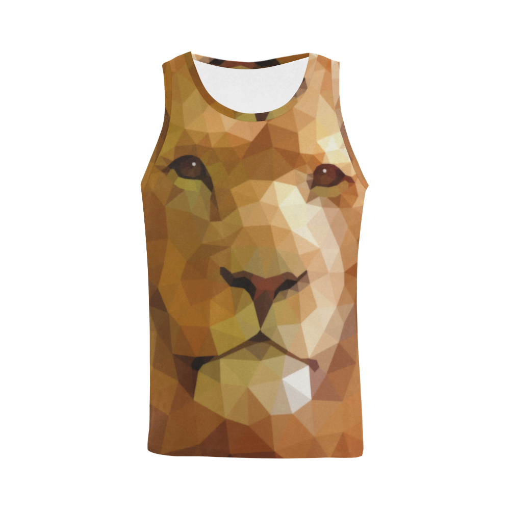 Polymetric Lion All Over Print Tank Top for Men (Model T43)