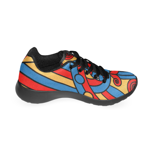 Aztec Maasai Lion Tribal Men's Running Shoes/Large Size (Model 020)