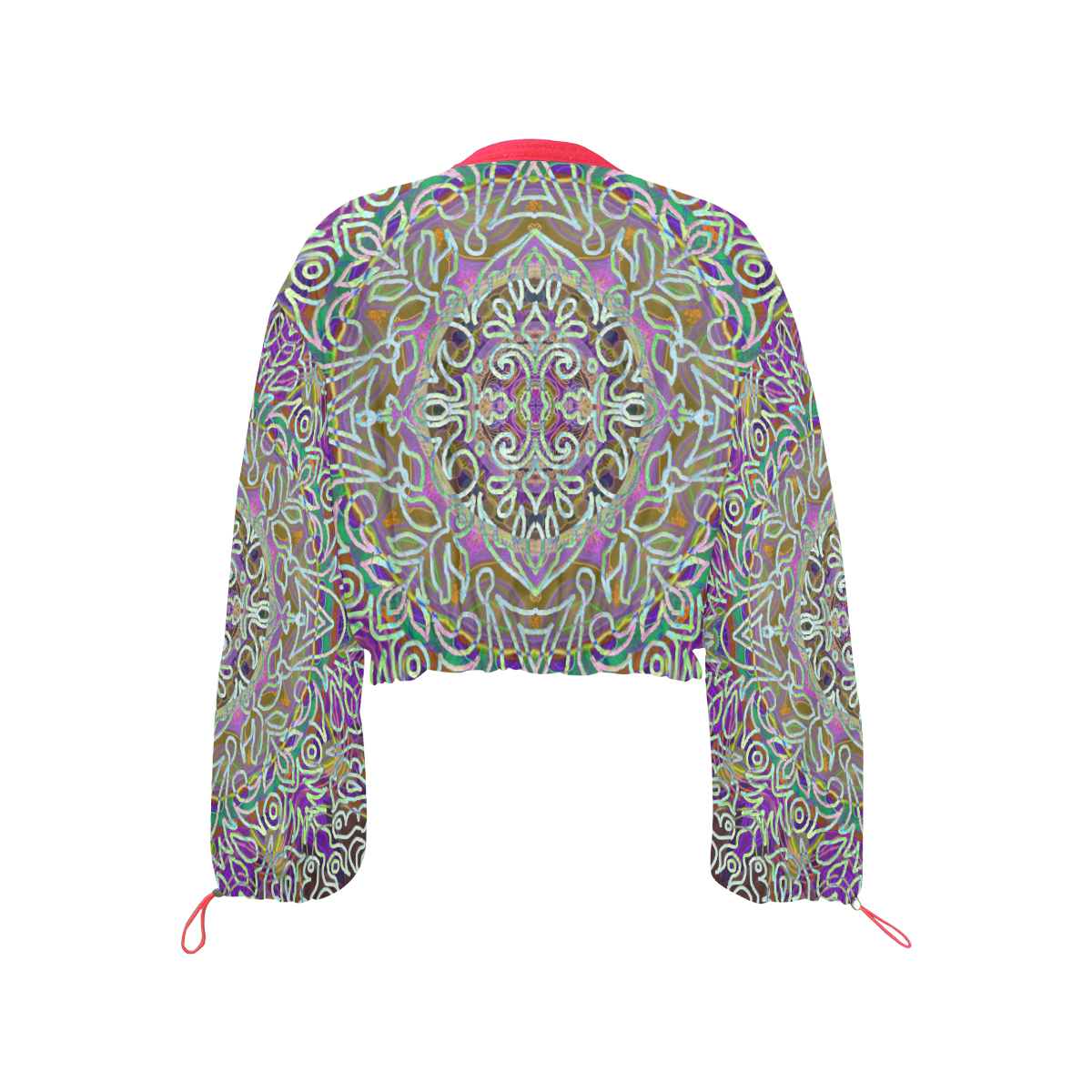 labytinthe 3 Cropped Chiffon Jacket for Women (Model H30)