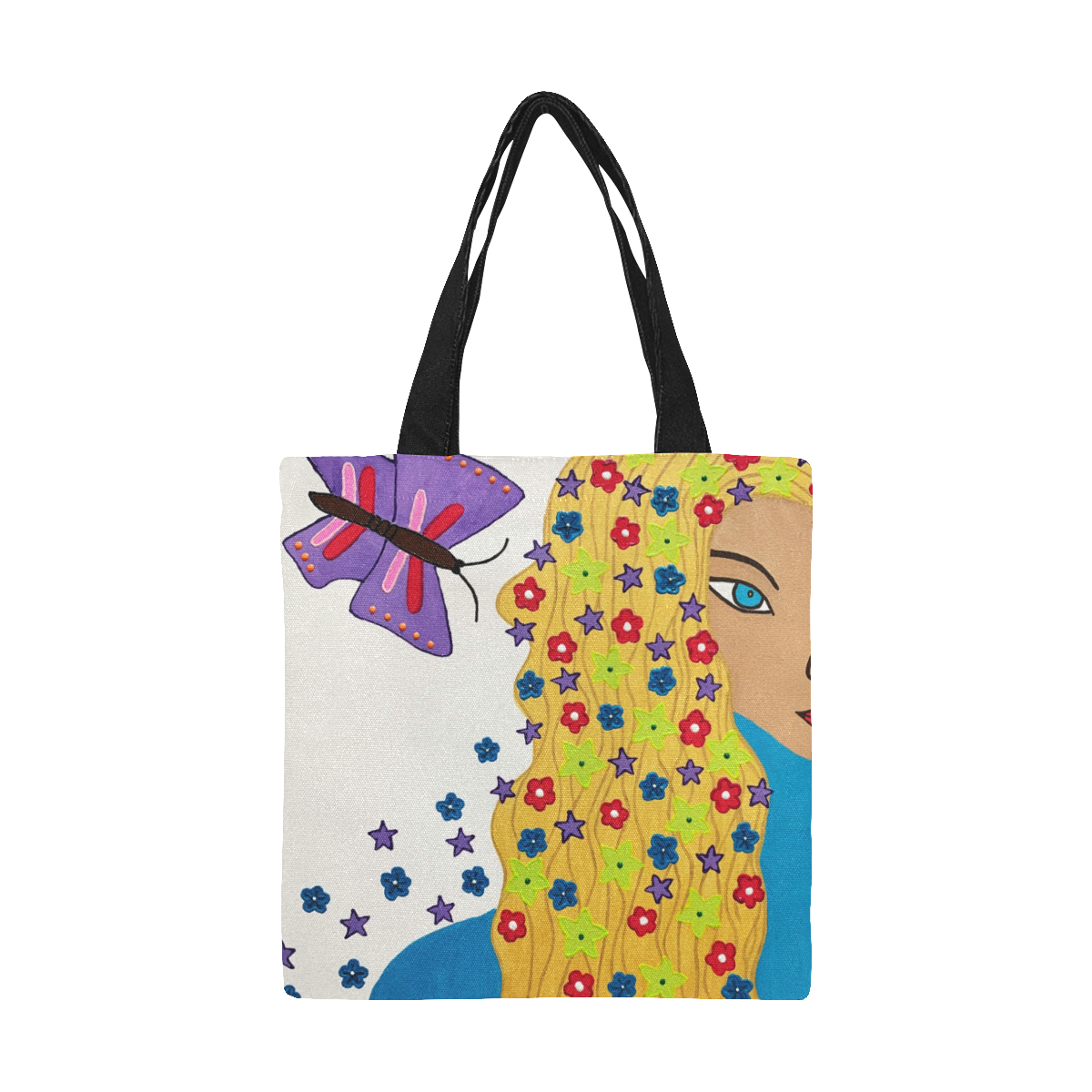 Bloom All Over Print Canvas Tote Bag/Small (Model 1697)