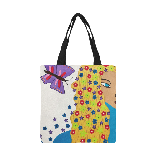 Bloom All Over Print Canvas Tote Bag/Small (Model 1697)