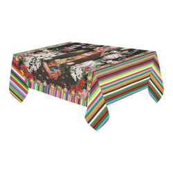 Frida Incognito Cotton Linen Tablecloth 60" x 90"