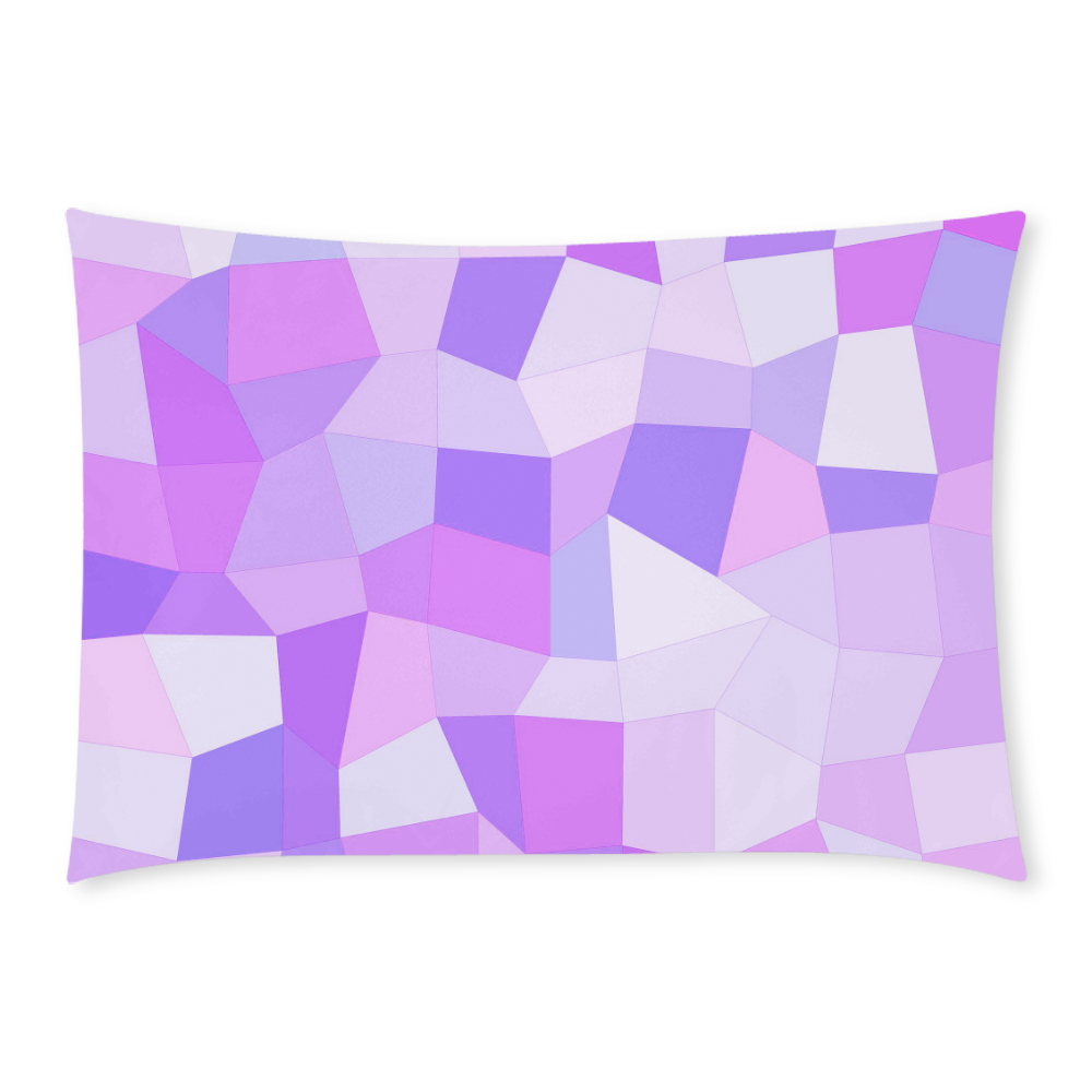 Bright Purple Mosaic Custom Rectangle Pillow Case 20x30 (One Side)