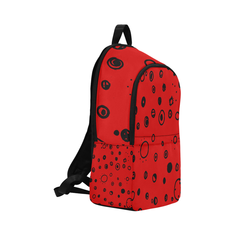 Galaxy 033 Red Fabric Backpack for Adult (Model 1659)