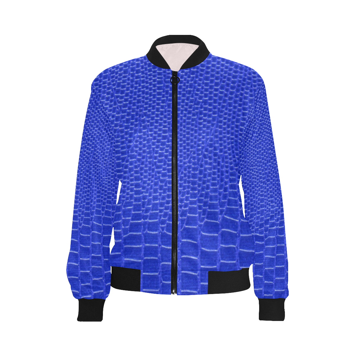 LEATHER TEXTURE 6 All Over Print Bomber Jacket for Women (Model H36)