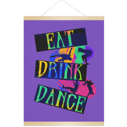 Break Dancing Colorful / Purple Hanging Poster 18"x24"