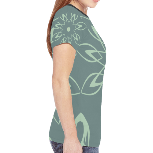 Soft Petals New All Over Print T-shirt for Women (Model T45)