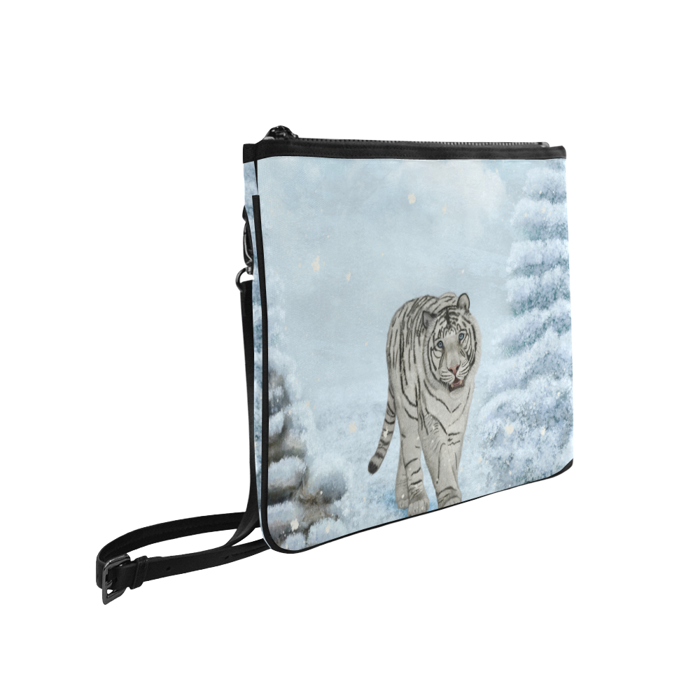 Wonderful siberian tiger Slim Clutch Bag (Model 1668)